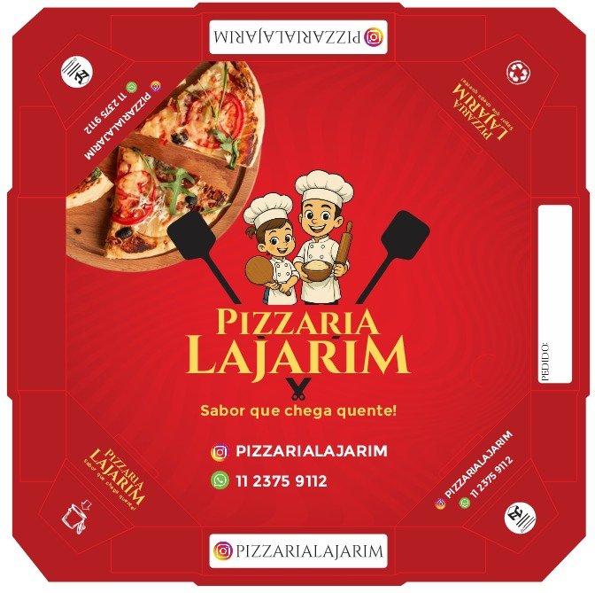 Caixa de pizza Pizzaria Lajarim
